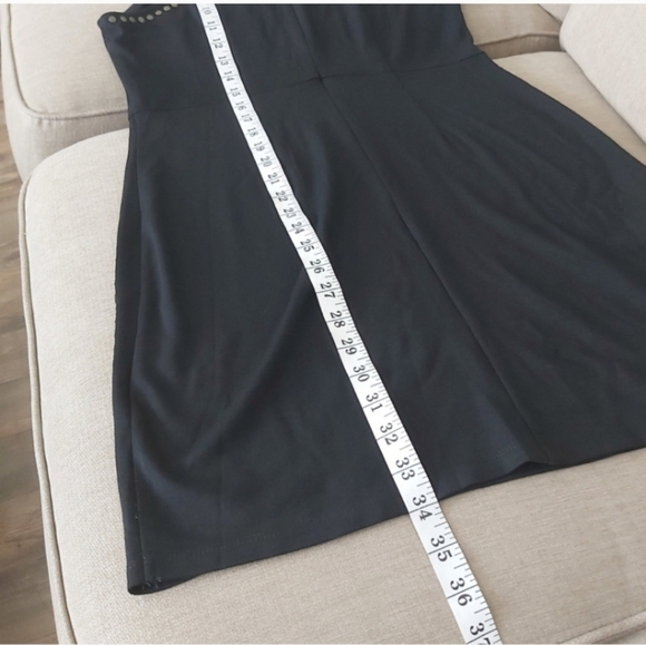 Sparkle & Fade dress black tank bodycon midi studded sleeveless - Picture 11 of 14